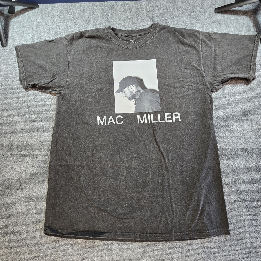 Mac Miller Graphic Tee Black Mens L Rap Hip Hop T Shirt